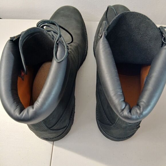 Timberland Men's 6” Inch CLASSIC Premium BOOTS 10073 BLACK Nubuck NWOB Size 11.5 - Picture 8 of 16